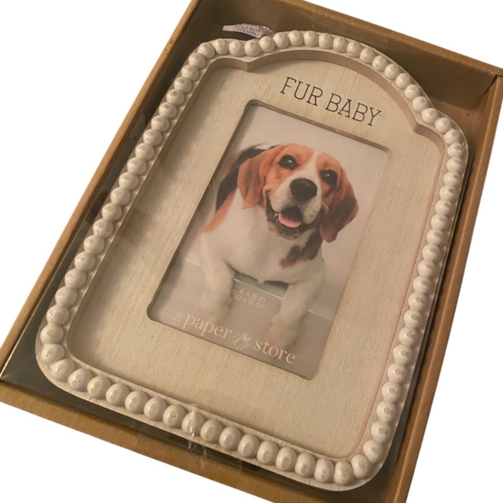 Beaded White Frame